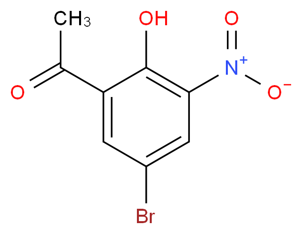 5′-溴-2′-羟基-3′-硝基苯乙酮_分子结构_CAS_70978-54-0)