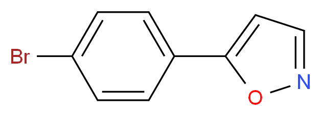 5-(4-bromophenyl)-1,2-oxazole_分子结构_CAS_7064-31-5