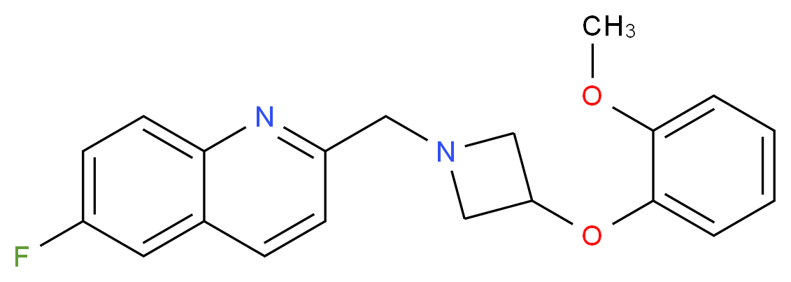 6-fluoro-2-{[3-(2-methoxyphenoxy)azetidin-1-yl]methyl}quinoline_分子结构_CAS_)