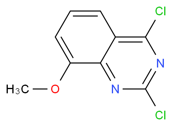 2,4-dichloro-8-methoxyquinazoline_分子结构_CAS_61948-60-5