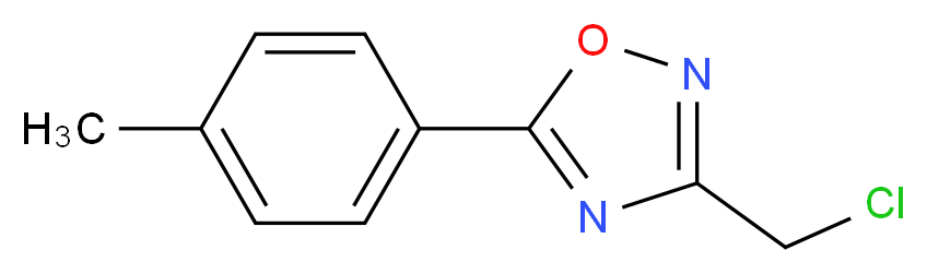 3-(Chloromethyl)-5-(4-methylphenyl)-1,2,4-oxadiazole_分子结构_CAS_73217-33-1)
