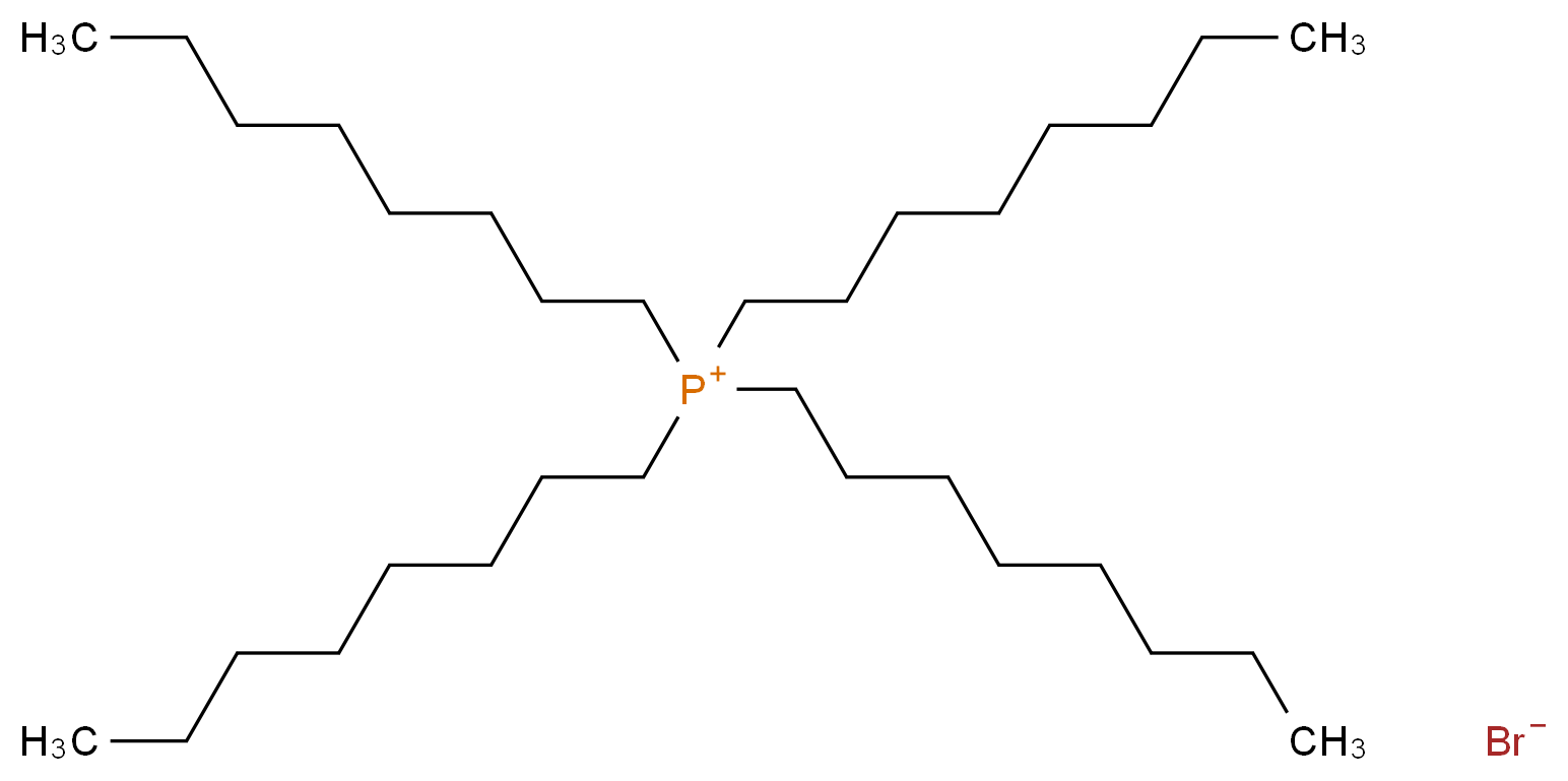 四辛基溴化膦_分子结构_CAS_23906-97-0)