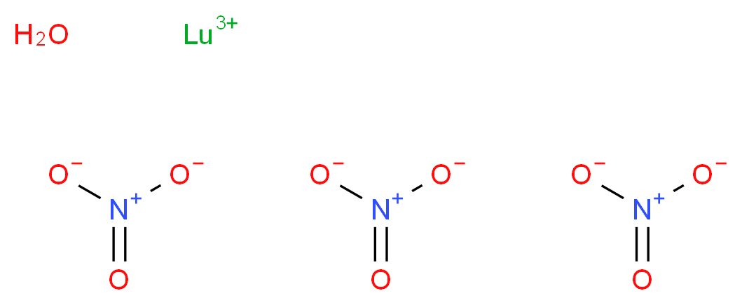 lutetium(3+) ion hydrate trinitrate_分子结构_CAS_100641-16-5