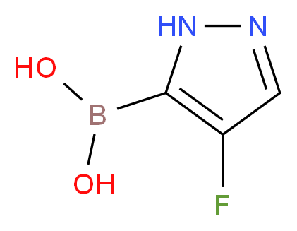 4-fluoro-1H-pyrazol-5-ylboronic acid_分子结构_CAS_)