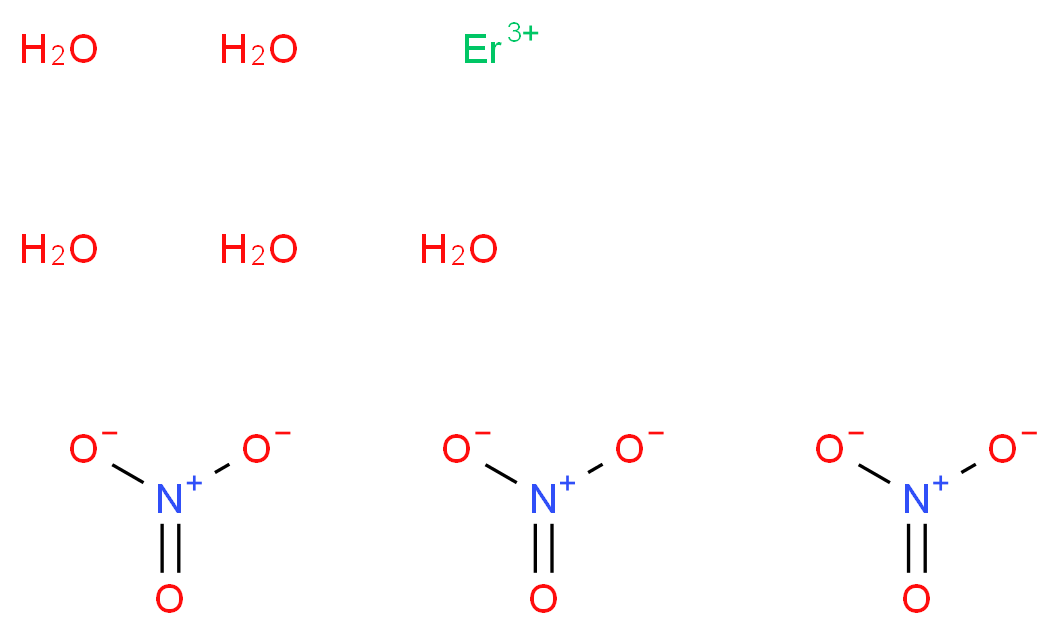 硝酸铒(III) 五水合物_分子结构_CAS_10031-51-3)