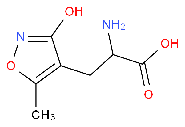(±)-&alpha;-AMINO-3-HYDROXY-5-METHYL-4-ISOXAZOLEPROPIONIC ACID HYDRATE_分子结构_CAS_74341-63-2)