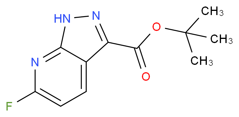 tert-Butyl 6-fluoro-1H-pyrazolo[3,4-b]pyridine-3-carboxylate 97%_分子结构_CAS_155601-71-1)