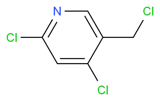 2,4-dichloro-5-(chloromethyl)pyridine_分子结构_CAS_73998-96-6)