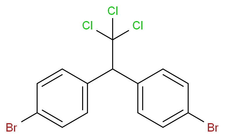 1-Bromo-4-[1-(4-bromophenyl)-2,2,2-trichloroethyl]benzene_分子结构_CAS_)