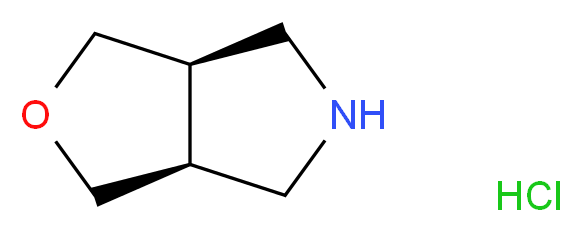 (3aR,6aS)-hexahydro-1H-furo[3,4-c]pyrrole hydrochloride_分子结构_CAS_57710-36-8