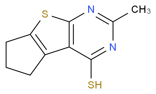 6-Methyl-2,3-dihydro-1H-8-thia-5,7-diaza-cyclopenta[a]indene-4-thiol_分子结构_CAS_)