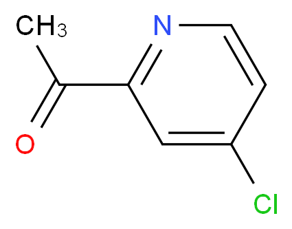 1-(4-CHLOROPYRIDIN-2-YL)ETHANONE_分子结构_CAS_60159-37-7)