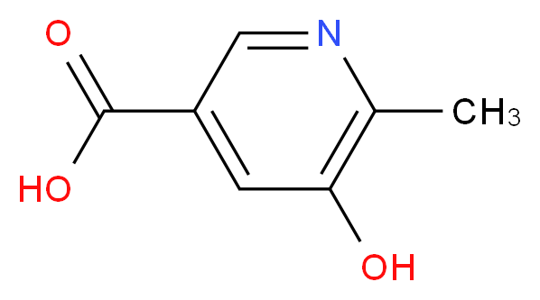 5-hydroxy-6-methylpyridine-3-carboxylic acid_分子结构_CAS_7428-22-0