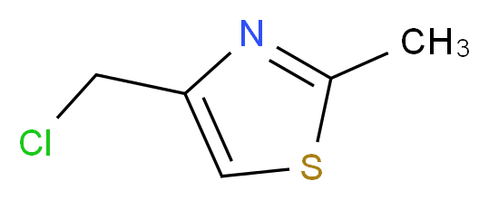 4-(Chloromethyl)-2-methyl-1,3-thiazole_分子结构_CAS_39238-07-8)