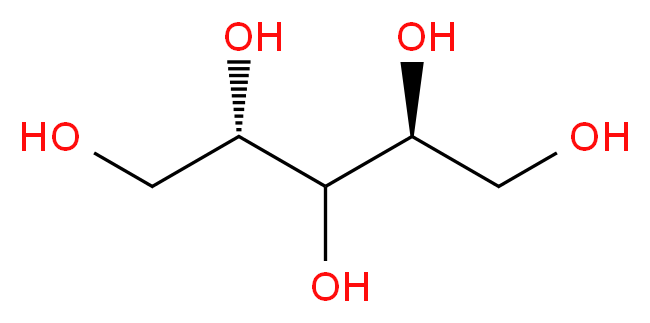 L-(-)-ARABITOL_分子结构_CAS_7643-75-6)