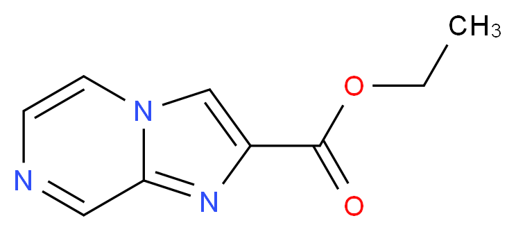 Ethyl imidazo[1,2-a]pyrazine-2-carboxylate_分子结构_CAS_77112-52-8)