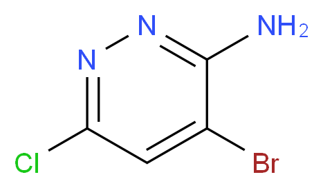 3-Amino-4-bromo-6-chloropyridazine_分子结构_CAS_446273-59-2)