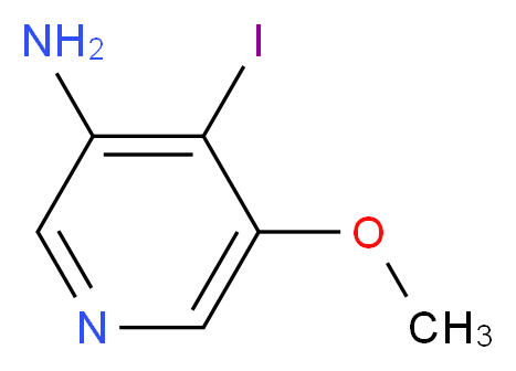 4-Iodo-5-methoxypyridin-3-amine_分子结构_CAS_)