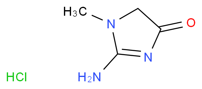 2-amino-1-methyl-4,5-dihydro-1H-imidazol-4-one hydrochloride_分子结构_CAS_19230-81-0