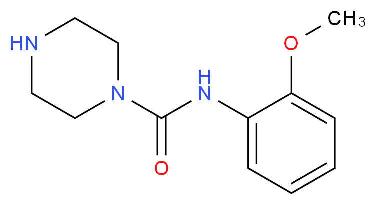 Piperazine-1-carboxylic acid (2-methoxy-phenyl)-amide_分子结构_CAS_)