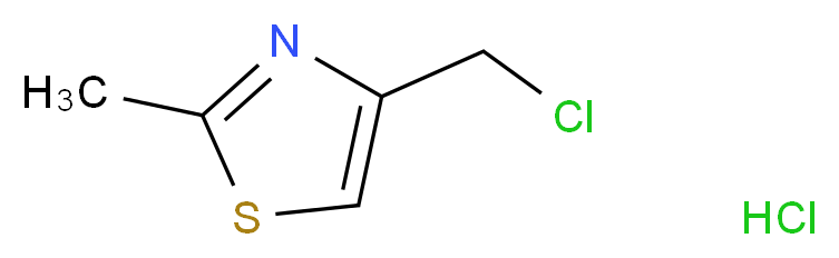 4-(Chloromethyl)-2-methyl-1,3-thiazole hydrochloride_分子结构_CAS_77470-53-2)