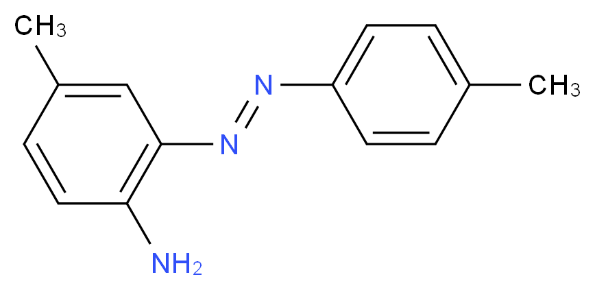 4-Methyl-2-[(E)-(4-methylphenyl)diazenyl]aniline_分子结构_CAS_58010-91-6)