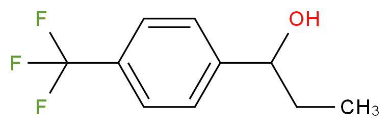 1-[4-(Trifluoromethyl)phenyl]propan-1-ol 97%_分子结构_CAS_67081-98-5)