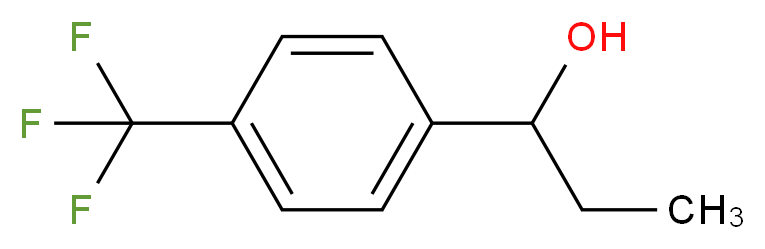 1-[4-(trifluoromethyl)phenyl]propan-1-ol_分子结构_CAS_67081-98-5