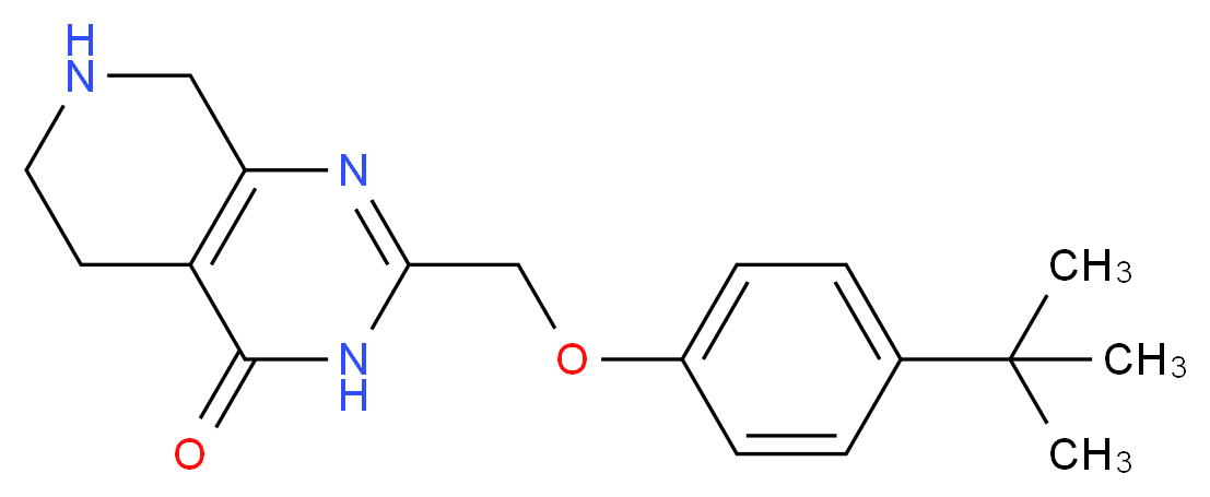2-[(4-tert-butylphenoxy)methyl]-5,6,7,8-tetrahydropyrido[3,4-d]pyrimidin-4(3H)-one_分子结构_CAS_)