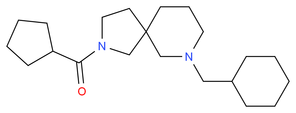 7-(cyclohexylmethyl)-2-(cyclopentylcarbonyl)-2,7-diazaspiro[4.5]decane_分子结构_CAS_)