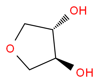 (3S,4S)-oxolane-3,4-diol_分子结构_CAS_84709-85-3