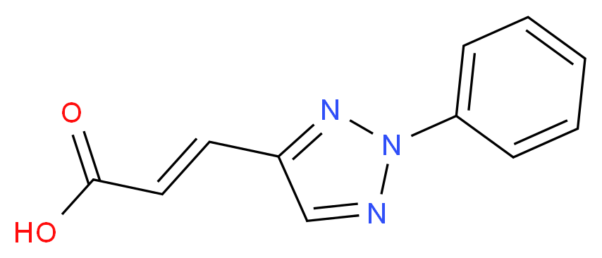 3-(2-phenyl-2H-1,2,3-triazol-4-yl)acrylic acid_分子结构_CAS_6206-87-7)