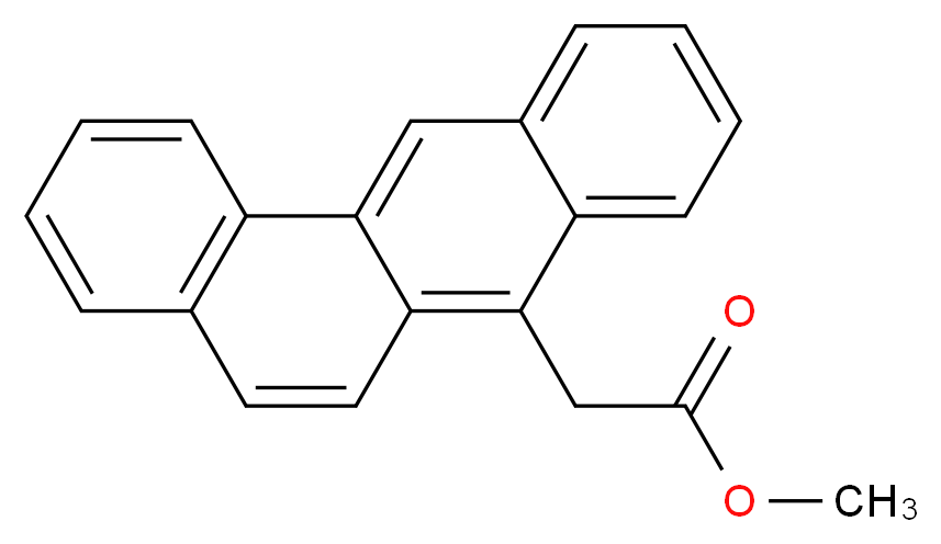 methyl 2-(tetraphen-7-yl)acetate_分子结构_CAS_63018-40-6