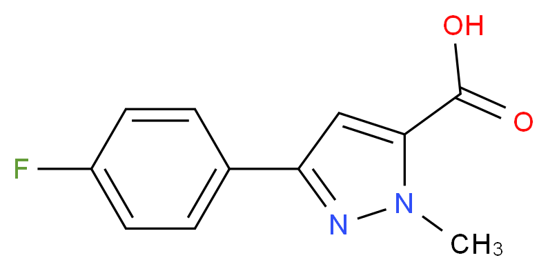 5-(4-Fluoro-phenyl)-2-methyl-2H-pyrazole-3-carboxylic acid_分子结构_CAS_)