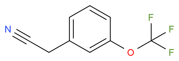 3-(Trifluoromethoxy)phenylacetonitrile_分子结构_CAS_108307-56-8)