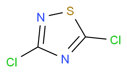 3,5-Dichloro-1,2,4-thiadiazole_分子结构_CAS_2254-88-8)