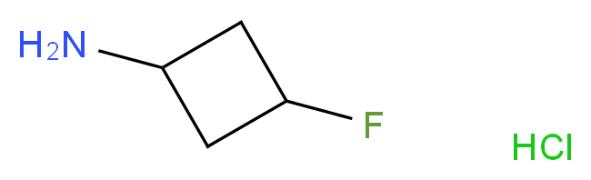 3-Fluorocyclobutanamine Hydrochloride_分子结构_CAS_1284245-36-8)