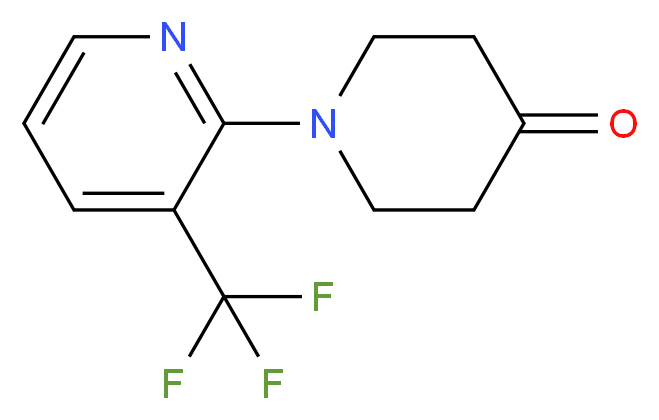 1-(3-(Trifluoromethyl)pyridin-2-yl)piperidin-4-one_分子结构_CAS_801306-55-8)