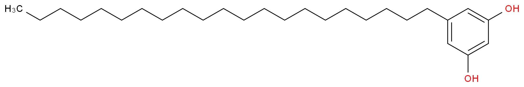 5-henicosylbenzene-1,3-diol_分子结构_CAS_70110-59-7