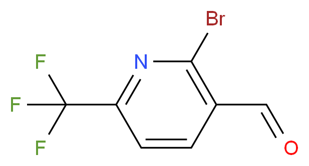 2-Bromo-6-(trifluoromethyl)nicotinaldehyde_分子结构_CAS_1192263-89-0)