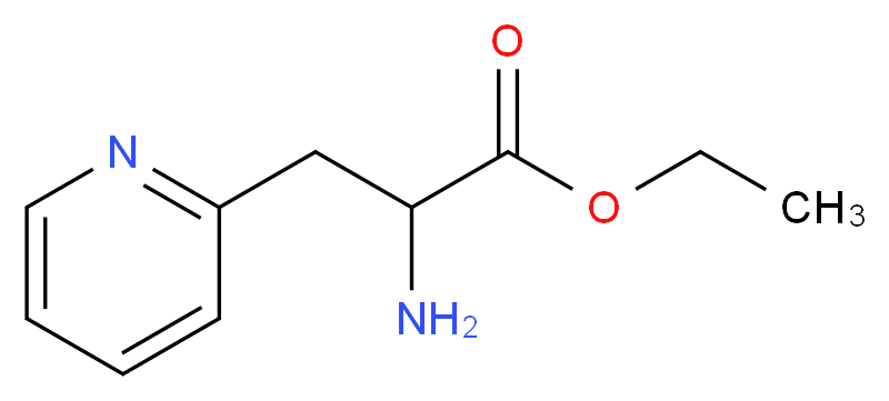 2-AMINO-3-PYRIDIN-2-YL-PROPIONIC ACID ETHYL ESTER_分子结构_CAS_103394-76-9)