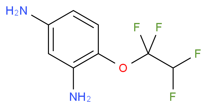 4-(1,1,2,2-Tetrafluoro-ethoxy)-benzene-1,3-diamine_分子结构_CAS_61988-37-2)