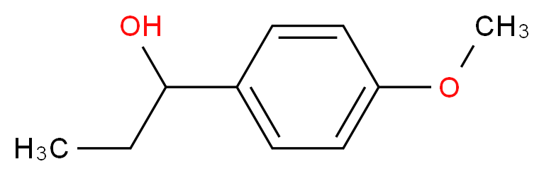 rac-1-(4'-Methoxyphenyl)propanol_分子结构_CAS_5349-60-0)