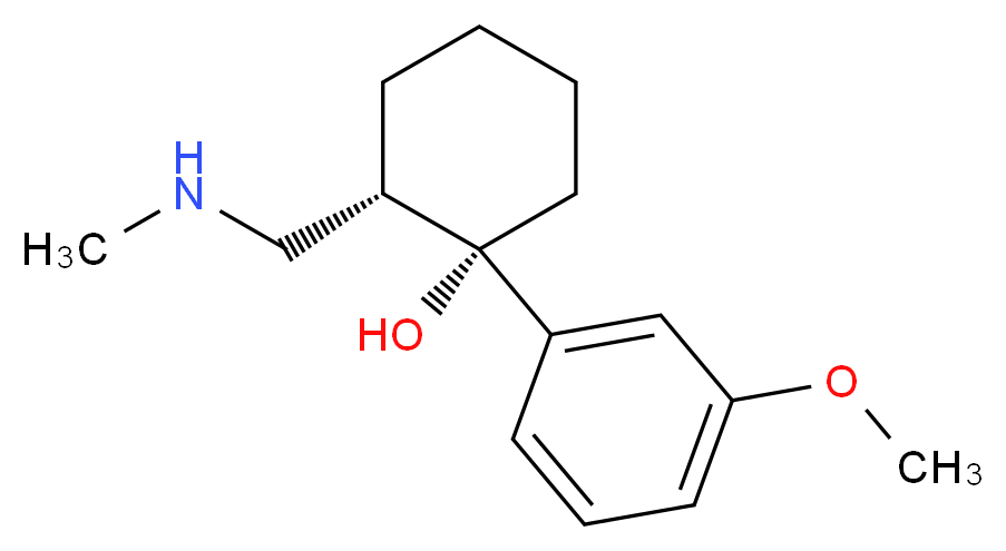 (1S,2S)-1-(3-methoxyphenyl)-2-[(methylamino)methyl]cyclohexan-1-ol_分子结构_CAS_147762-58-1