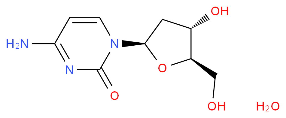 2′-脱氧胞苷 水合物_分子结构_CAS_652157-52-3)