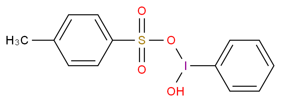 羟基(甲苯磺酰氧代)碘苯_分子结构_CAS_27126-76-7)