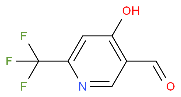 4-hydroxy-6-(trifluoromethyl)pyridine-3-carbaldehyde_分子结构_CAS_1196146-48-1