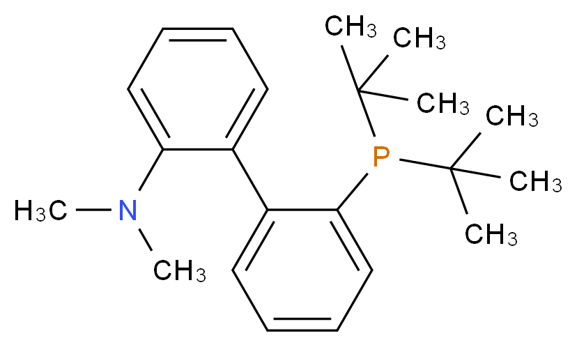 2-[2-(di-tert-butylphosphanyl)phenyl]-N,N-dimethylaniline_分子结构_CAS_224311-49-3