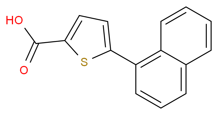 5-(naphthalen-1-yl)thiophene-2-carboxylic acid_分子结构_CAS_58256-10-3