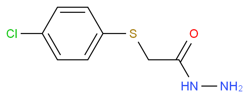 2-[(4-Chlorophenyl)sulfanyl]acetohydrazide_分子结构_CAS_75150-40-2)